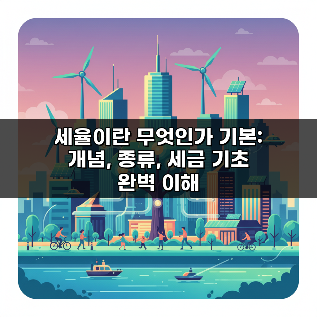 세율이란 무엇인가 기본: 개념, 종류, 세금 기초 완벽 이해