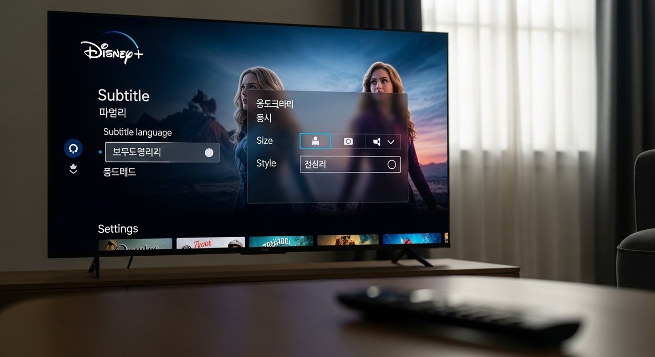 디즈니플러스 자막 안나옴? 디즈니+ 한글자막 설정 방법 3단계