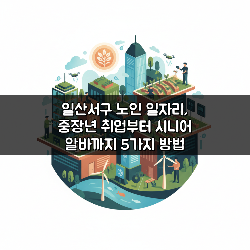 일산서구 노인 일자리, 중장년 취업부터 시니어 알바까지 5가지 방법