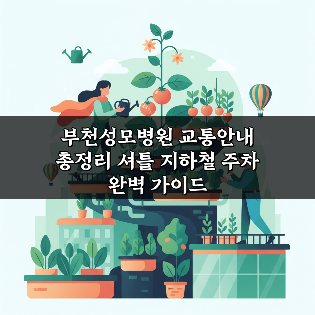 부천성모병원 교통안내 총정리 셔틀 지하철 주차 완벽 가이드