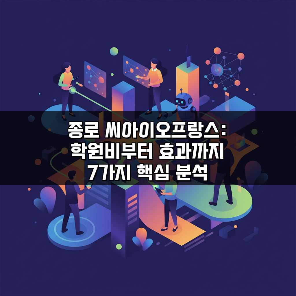 종로 씨아이오프랑스: 학원비부터 효과까지 7가지 핵심 분석