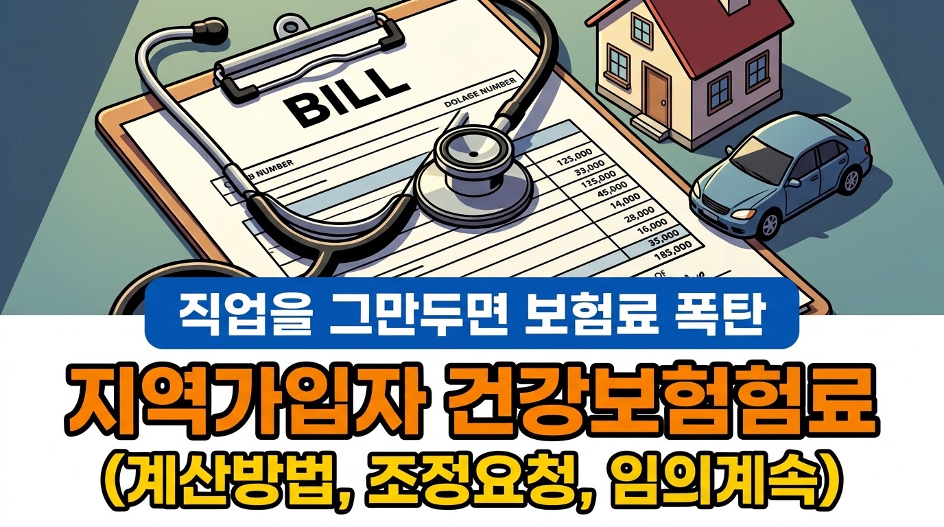 지역가입자 건강보험료 계산 방법과 달라진 산정 기준