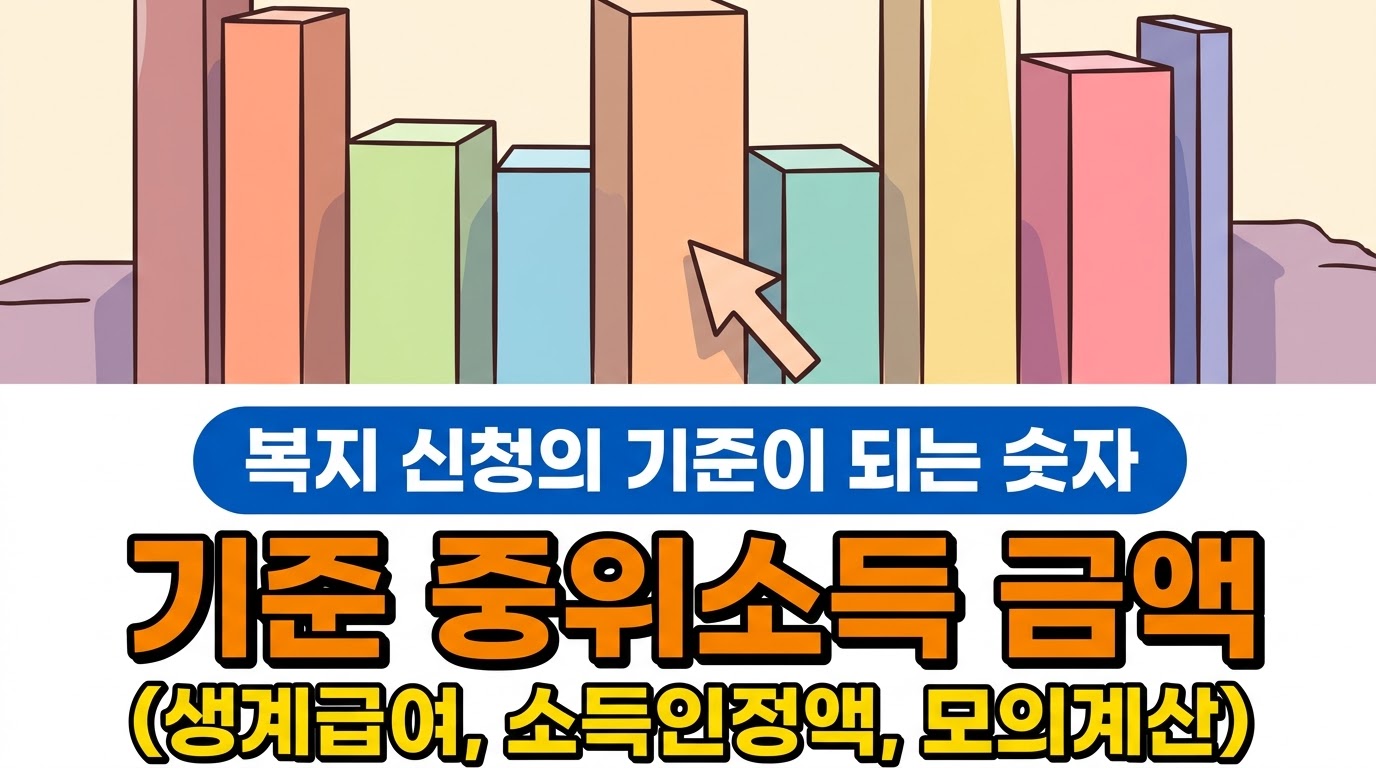 기준 중위소득 금액과 급여별 선정 기준, 소득인정액 계산법