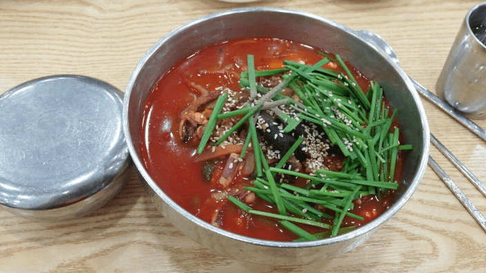 강릉 동화가든의 짬뽕순두부